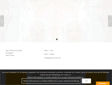 Tablet Screenshot of pfarrei-cham.de
